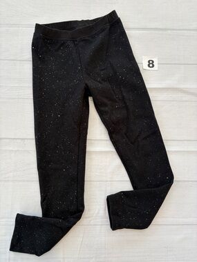 Cat & Jack Black Sparkle Cozy Leggings